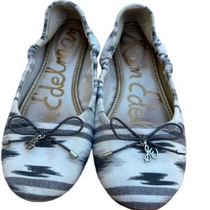 WOMEN’S SAM EDELMAN FELICIA BALLET FLATS AZTEC PRINT SIZE 6.5